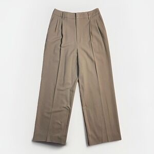 Vintage Linda Allard Ellen Tracy Pants Sz 4 Tan Brown High Waist Pleated